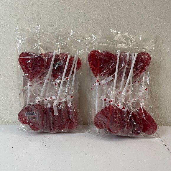 Cumi Corazon Pop Heart-Shaped Hard Candy Lollipops Pack of 2 Bags 10-Piece c/u - Picture 4 of 4